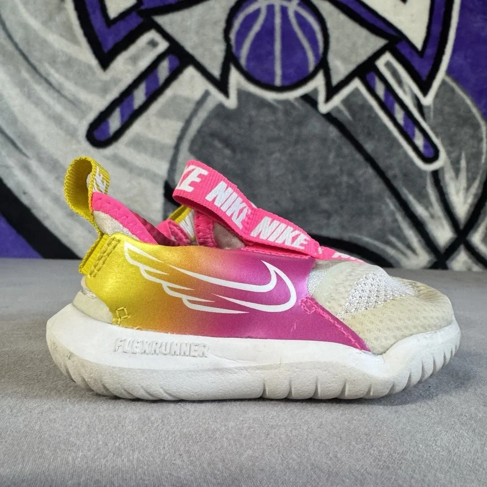 Size 6c - NIKE Flex Runner Sun TD Wings Toddler Girl Sneakers Shoes CT0729-001